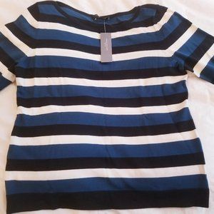 ANN TAYLOR Striped Sweater Petite Large - NWT